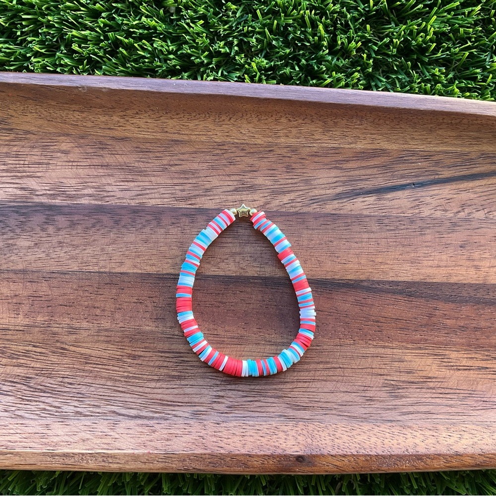 Cute 4th of July star bracelet